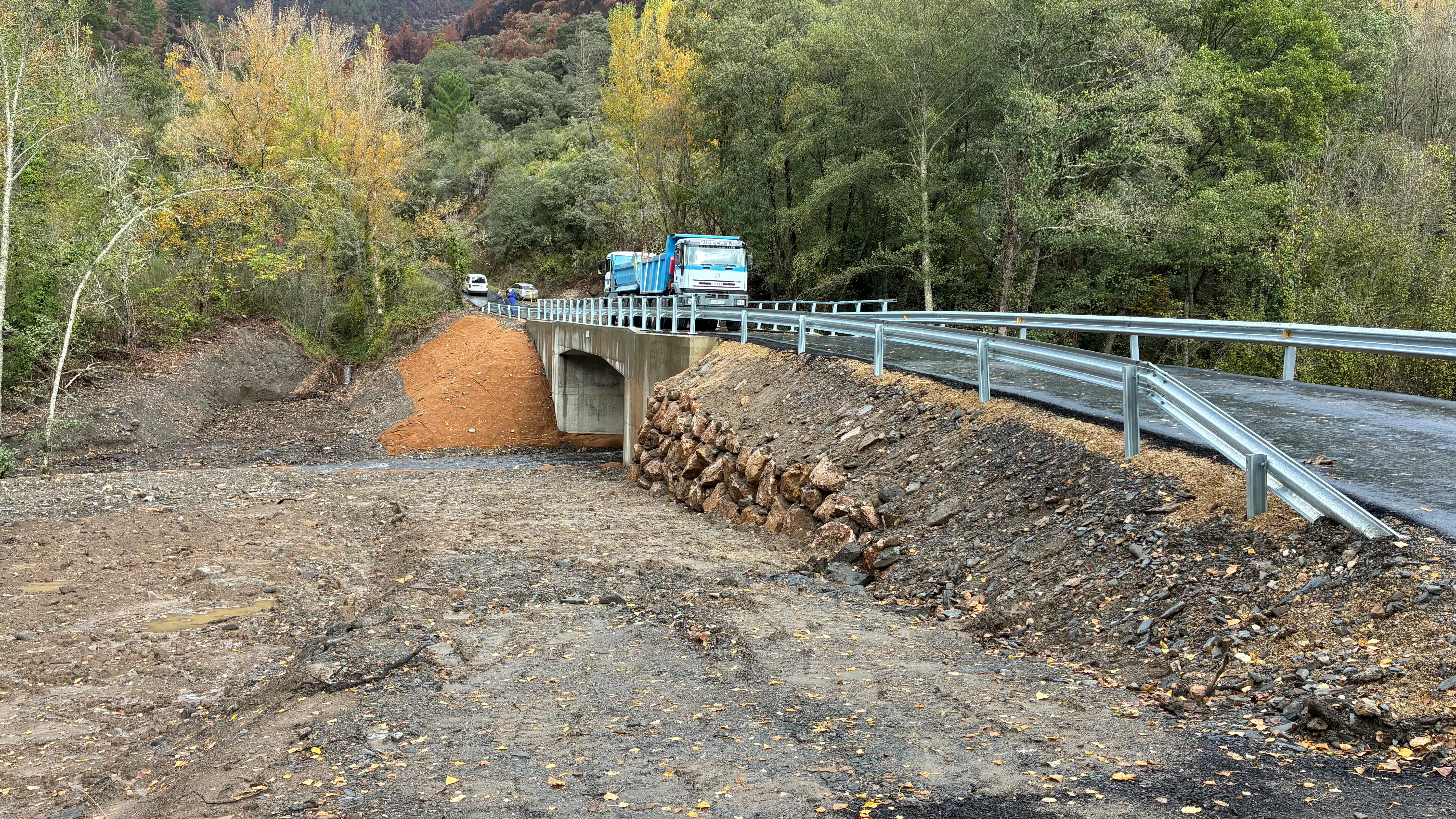 Reconstrucción del puente da Barxa, Río Xares
